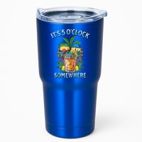 It's 5 O’clock Somewhere Summer Retro Sunset Drinking Tumbler