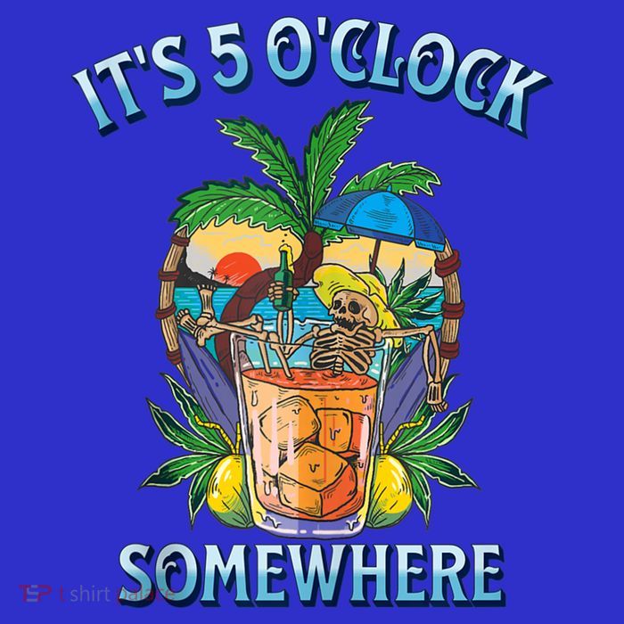 It's 5 O’clock Somewhere Summer Retro Sunset Drinking Toddler Sweatshirt