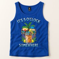 It's 5 O’clock Somewhere Summer Retro Sunset Drinking Tank Top