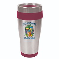 It's 5 O’clock Somewhere Summer Retro Sunset Drinking 16oz Travel Tumbler