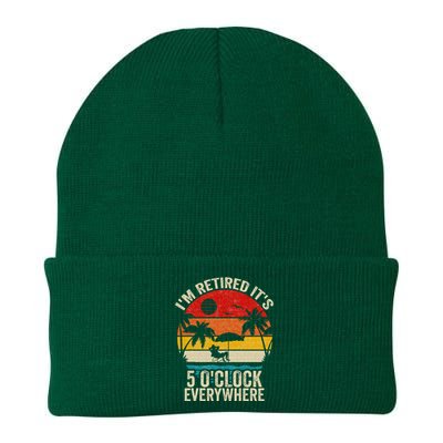 Its 5 OClock Everywhere Im Retired Summer Retirement Knit Cap Winter Beanie