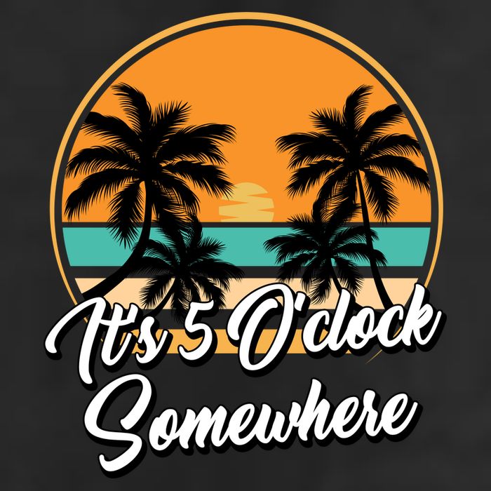 Its 5 O Clock Somewhere Funny Vacation Golf Towel