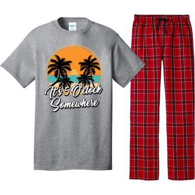 Its 5 O Clock Somewhere Funny Vacation Pajama Set