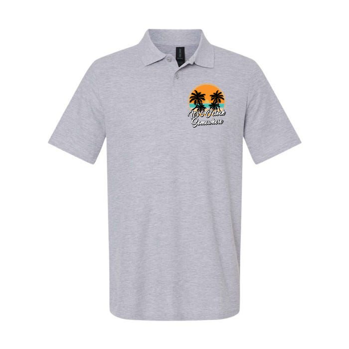 Its 5 O Clock Somewhere Funny Vacation Polo