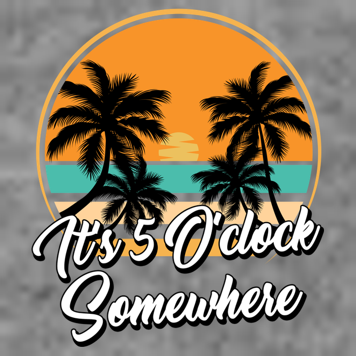 Its 5 O Clock Somewhere Funny Vacation Polo