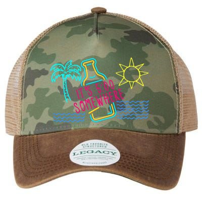 ItS 5 OClock Somewhere Beach Vacation Legacy Tie Dye Trucker Hat