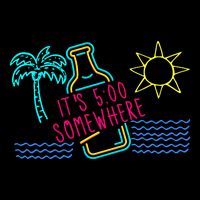 ItS 5 OClock Somewhere Beach Vacation Cooling Performance Crew T-Shirt