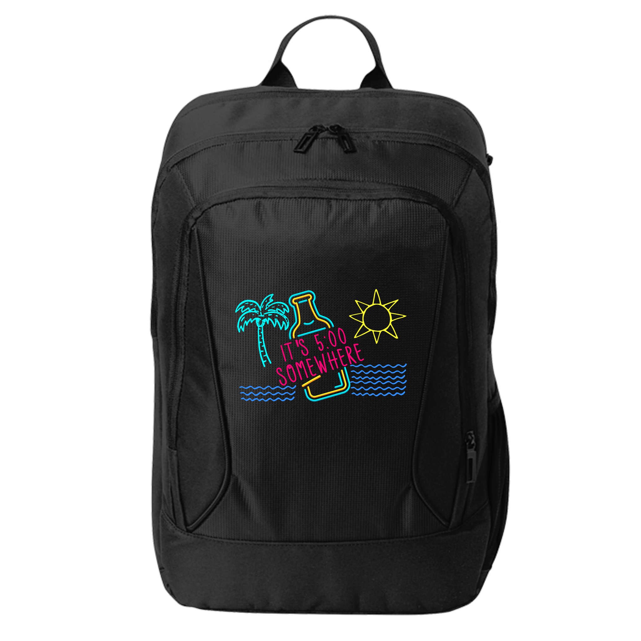 ItS 5 OClock Somewhere Beach Vacation City Backpack