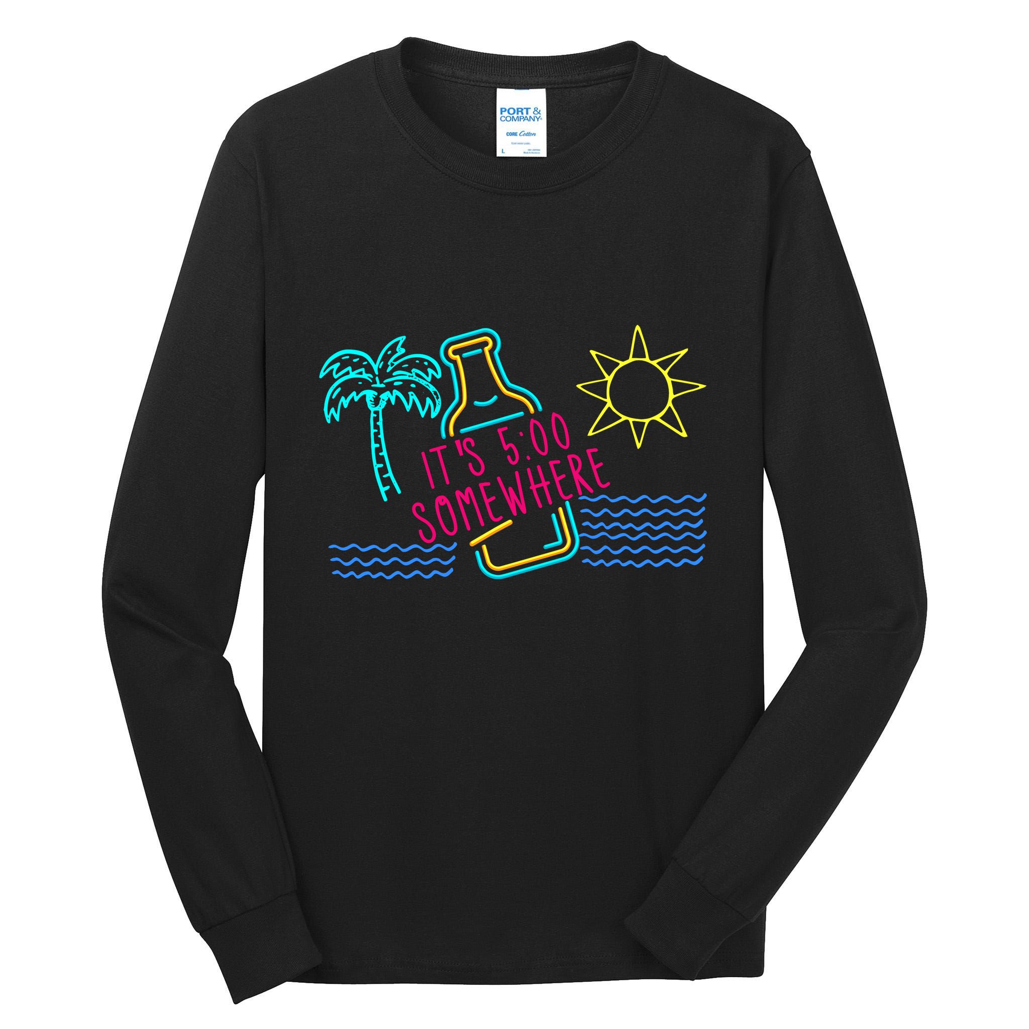 ItS 5 OClock Somewhere Beach Vacation Tall Long Sleeve T-Shirt