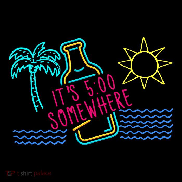 ItS 5 OClock Somewhere Beach Vacation Poster