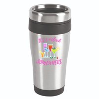 Its 5 O’clock Somewhere Hello Summer Beach Lover Summertime 16oz Travel Tumbler