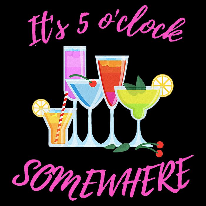 Its 5 O’clock Somewhere Hello Summer Beach Lover Summertime 16oz Travel Tumbler