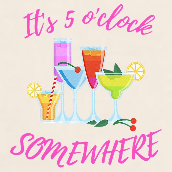 Its 5 O’clock Somewhere Hello Summer Beach Lover Summertime Garment-Dyed Women's Muscle Tee
