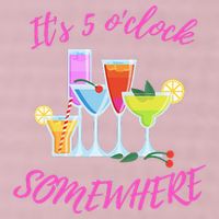 Its 5 O’clock Somewhere Hello Summer Beach Lover Summertime 25L Jumbo Tote