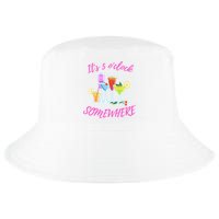 Its 5 O’clock Somewhere Hello Summer Beach Lover Summertime Cool Comfort Performance Bucket Hat