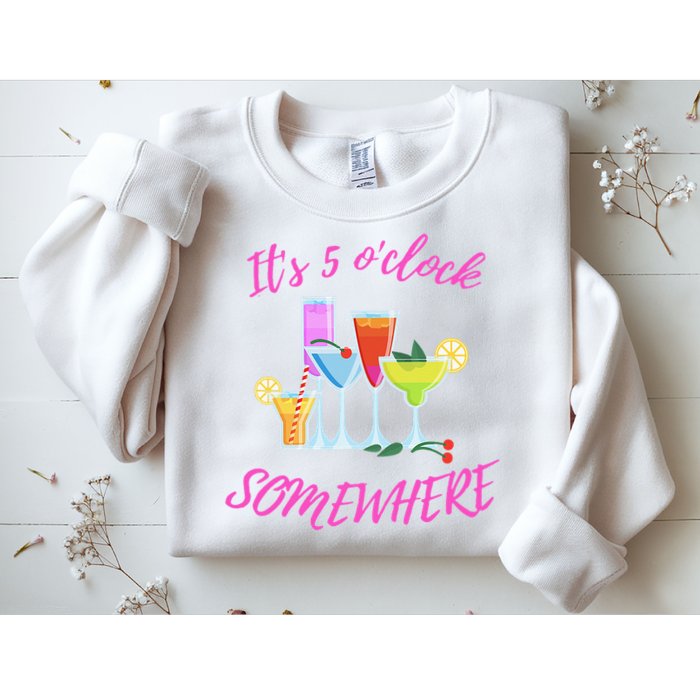 Its 5 O’clock Somewhere Hello Summer Beach Lover Summertime Sweatshirt