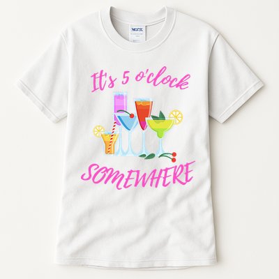 Its 5 O’clock Somewhere Hello Summer Beach Lover Summertime Tall T-Shirt