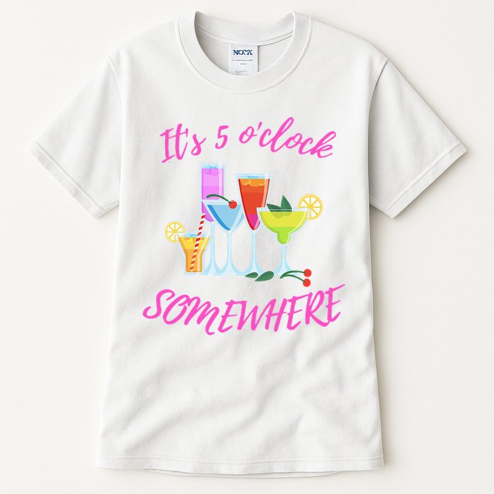 Its 5 O’clock Somewhere Hello Summer Beach Lover Summertime Tall T-Shirt