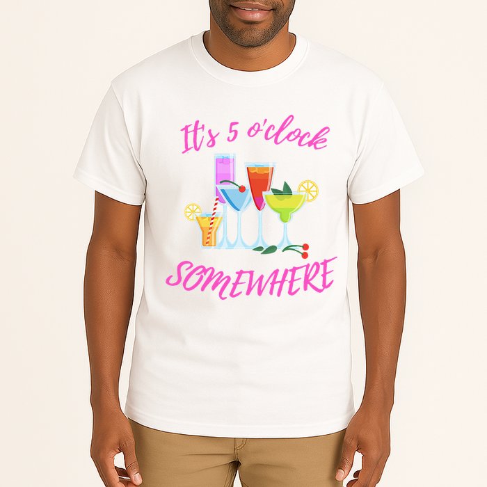 Its 5 O’clock Somewhere Hello Summer Beach Lover Summertime Tall T-Shirt