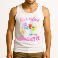 Its 5 O’clock Somewhere Hello Summer Beach Lover Summertime Tank Top