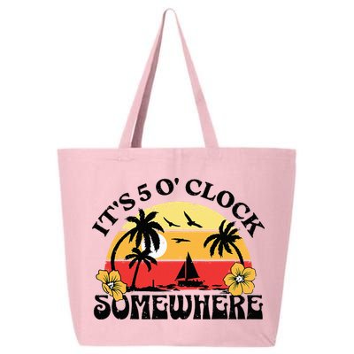 Its 5 O’clock Somewhere Summer Retro Sunset Drinking 25L Jumbo Tote