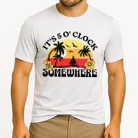 Its 5 O’clock Somewhere Summer Retro Sunset Drinking Performance Shirt
