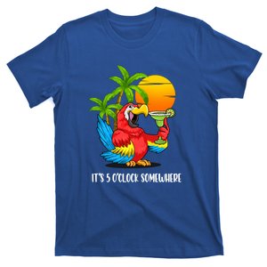 Its 5 Oclock Somewhere Parrot Beach Vacation Happy T-Shirt