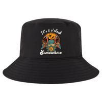 Its 5 O’clock Somewhere Parrot Summer Beach Sunset Drinking Cool Comfort Performance Bucket Hat