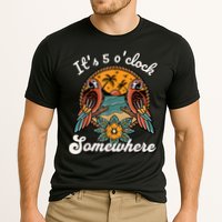 Its 5 O’clock Somewhere Parrot Summer Beach Sunset Drinking Cooling Performance Crew T-Shirt