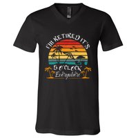 ItS 5 OClock Everywhere IM Retired Summer Retirement V-Neck T-Shirt