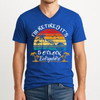It's 5 O'Clock Everywhere I'm Retired Summer Retirement V-Neck T-Shirt