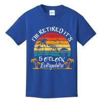 It's 5 O'Clock Everywhere I'm Retired Summer Retirement Kids T-Shirt