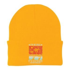 ItS 5 OClock Everywhere IM Retired Summer Retirement Knit Cap Winter Beanie