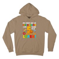 Im 5 Ready To Learn My First Day Of School Kindergarten Hoodie