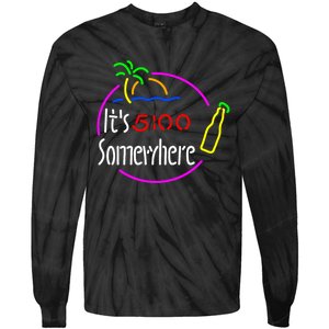 Its 5 Somewhere Funny Bar Partying Drinking Tie-Dye Long Sleeve Shirt