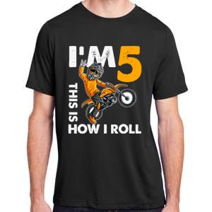 IM 5 This Is How I Roll Dirt Bike 5th Birthday Party Boy Adult ChromaSoft Performance T-Shirt