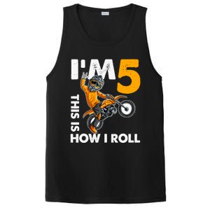 IM 5 This Is How I Roll Dirt Bike 5th Birthday Party Boy PosiCharge Competitor Tank