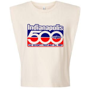 Indianapolis 500 The Seventy First May 24 1987 Garment-Dyed Women's Muscle Tee