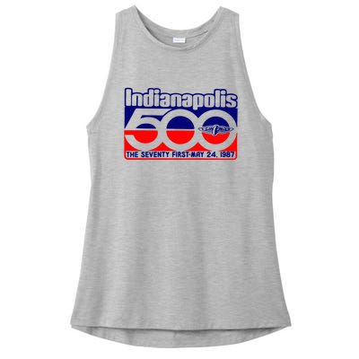 Indianapolis 500 The Seventy First May 24 1987 Ladies PosiCharge Tri-Blend Wicking Tank