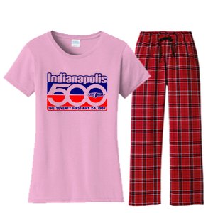 Indianapolis 500 The Seventy First May 24 1987 Women's Flannel Pajama Set