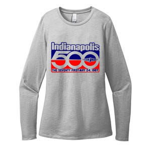 Indianapolis 500 The Seventy First May 24 1987 Womens CVC Long Sleeve Shirt