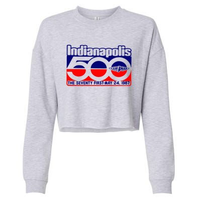 Indianapolis 500 The Seventy First May 24 1987 Cropped Pullover Crew