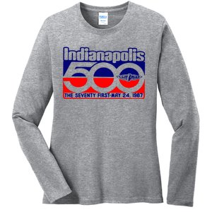 Indianapolis 500 The Seventy First May 24 1987 Ladies Long Sleeve Shirt