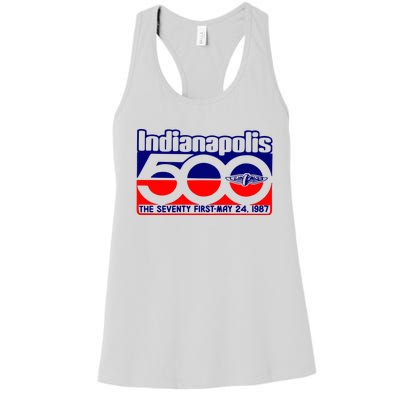 Indianapolis 500 The Seventy First May 24 1987 Women's Racerback Tank