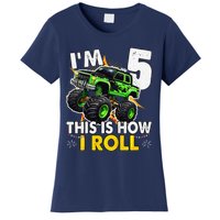 IM 5 This Is How I Roll Monster Truck 5th Birthday Women's T-Shirt