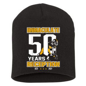 Immaculate 50 Years Reception Pittsburgh Him Her Short Acrylic Beanie