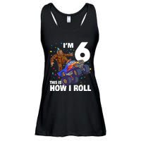 I'm 6 Bigfoot Sasquatch Monster Truck 6th Birthday Boy Ladies Essential Flowy Tank