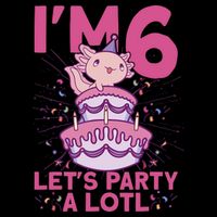 I'm 6 Bday Axolotl Party Cute 6th Birthday Axolotl 16oz Travel Tumbler