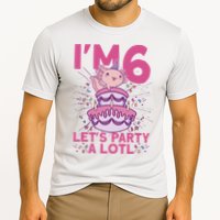 I'm 6 Bday Axolotl Party Cute 6th Birthday Axolotl Performance Shirt