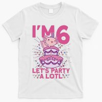 I'm 6 Bday Axolotl Party Cute 6th Birthday Axolotl T-Shirt